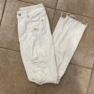 Pacsun White Ripped Mom Jeans